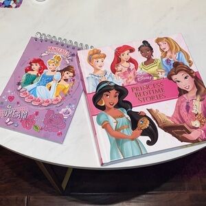 Disney Princess Bedtime Storybook with 19 Disney stories & double notepad tablet